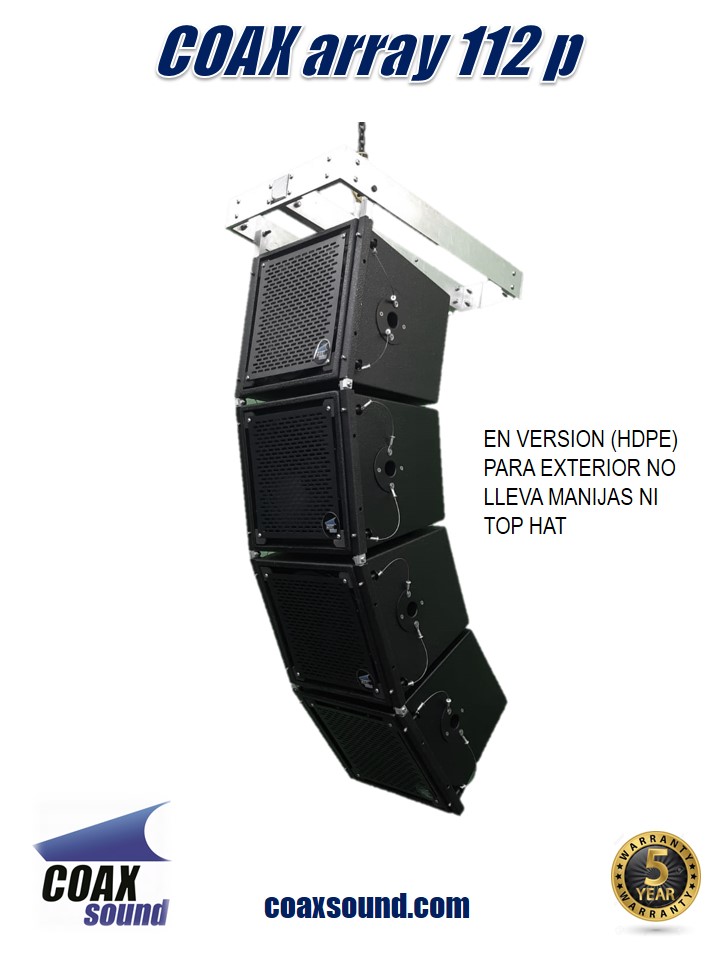 cluster arreglo en linea coax array 112 p
